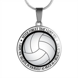 Volleyball necklace and earrings